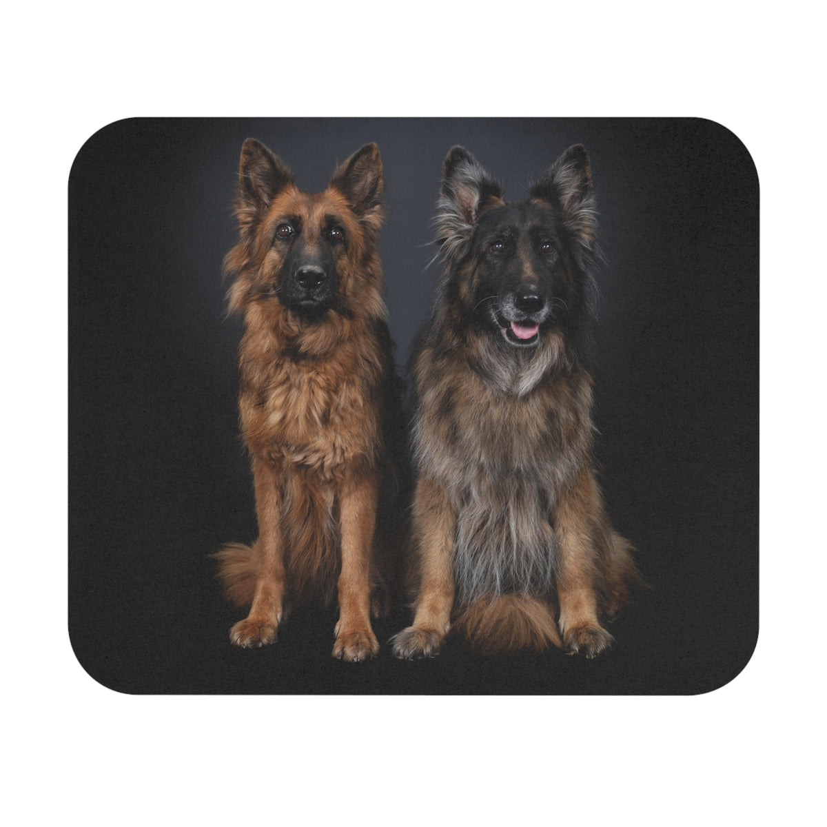 Two German Shepherds Mouse Pad (Rectangle)