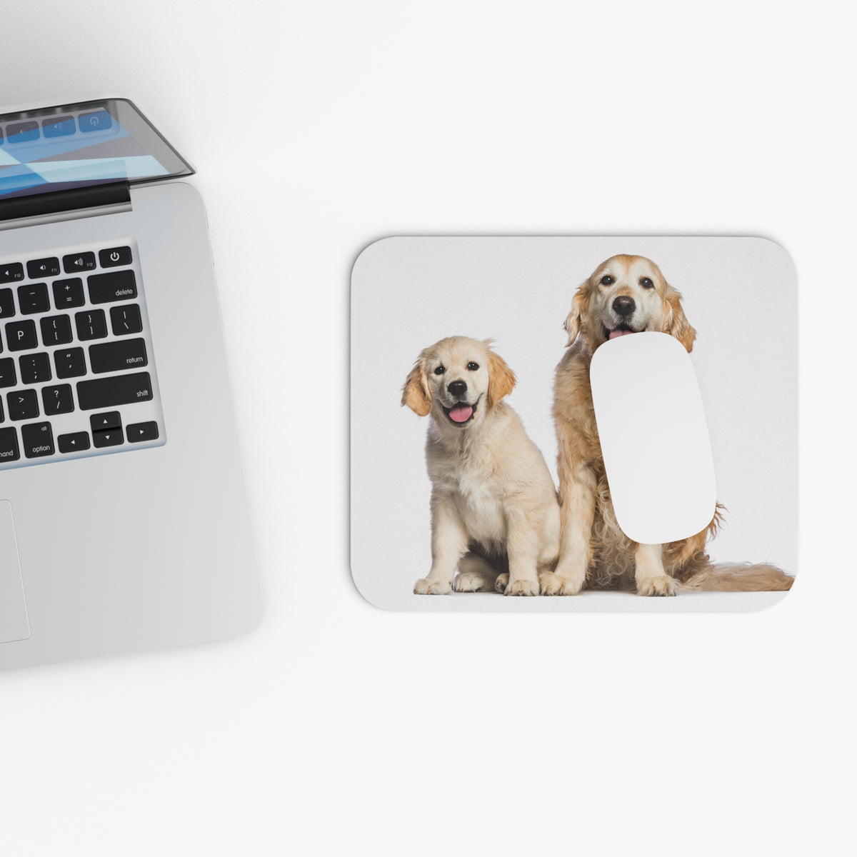 Two Golden Retrievers Mouse Pad (Rectangle)