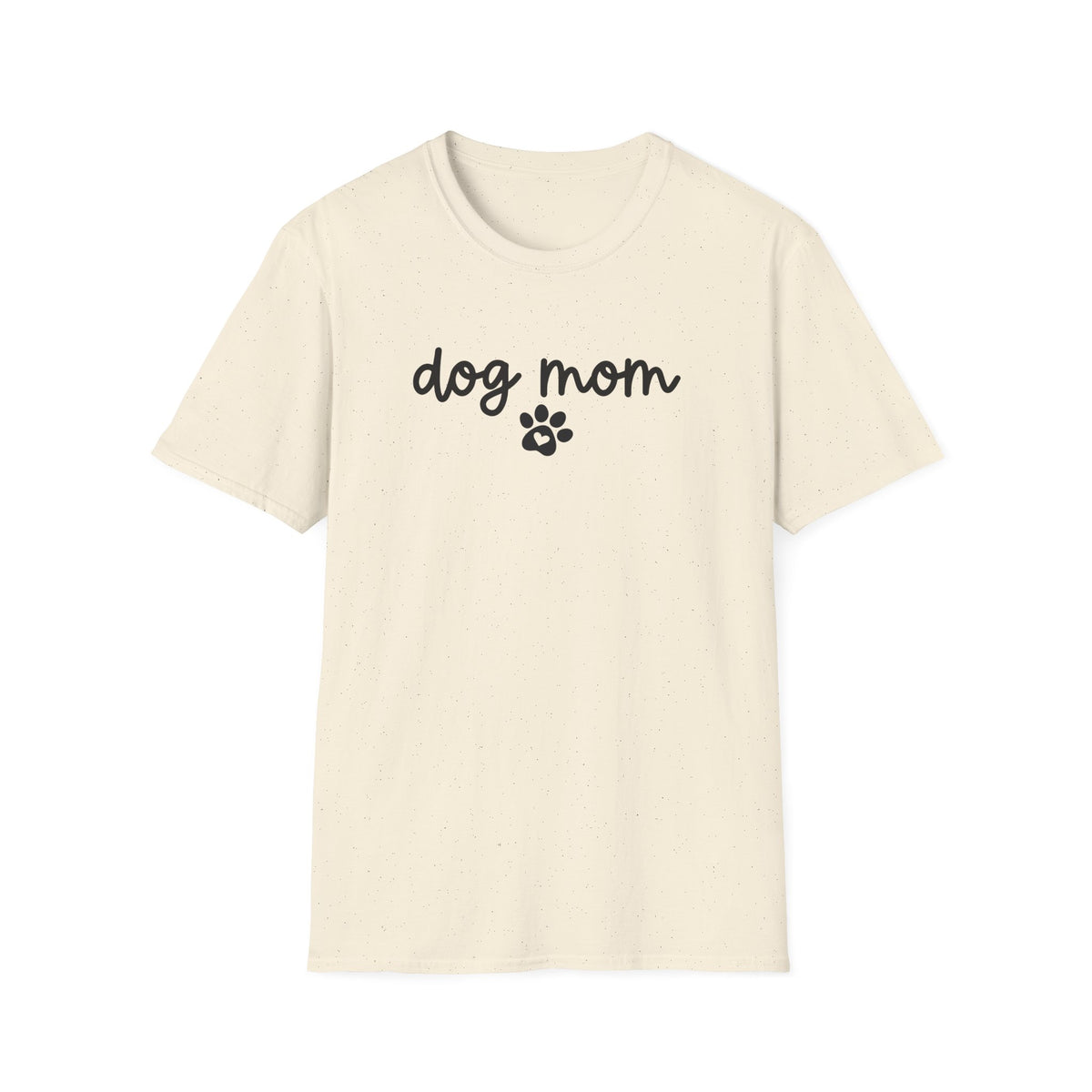 Dog Mom Paw Print Softstyle T-Shirt - White -