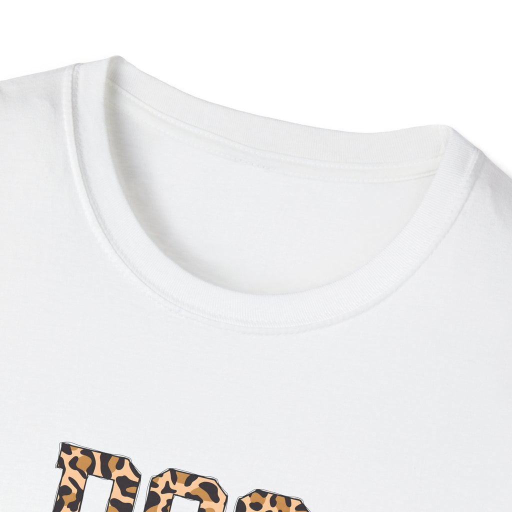 Yellow Leopard Dog Mom Softstyle T-Shirt - Mixed Colors -