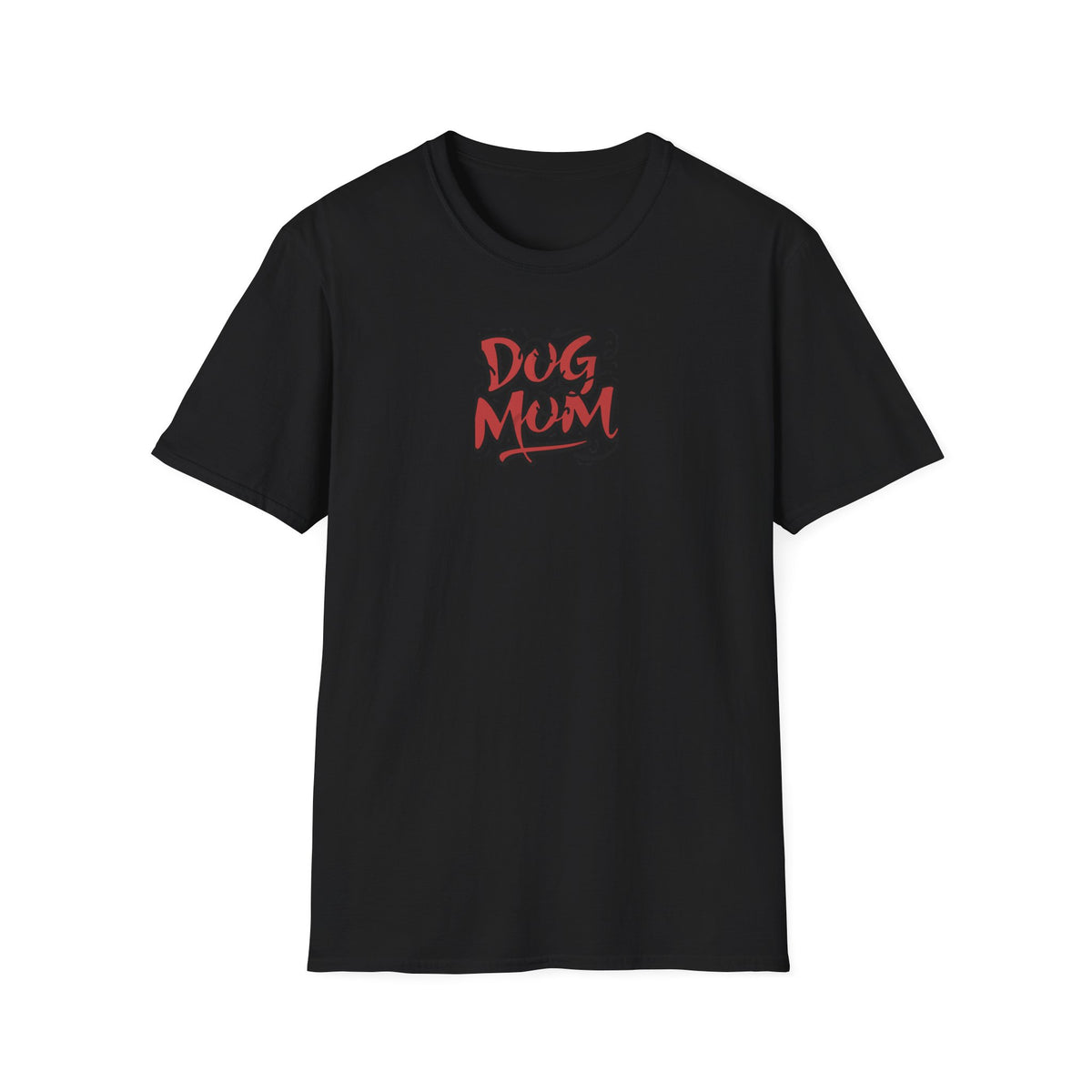 Red Black Dog Mom Softstyle T-Shirt - Mixed Colors -
