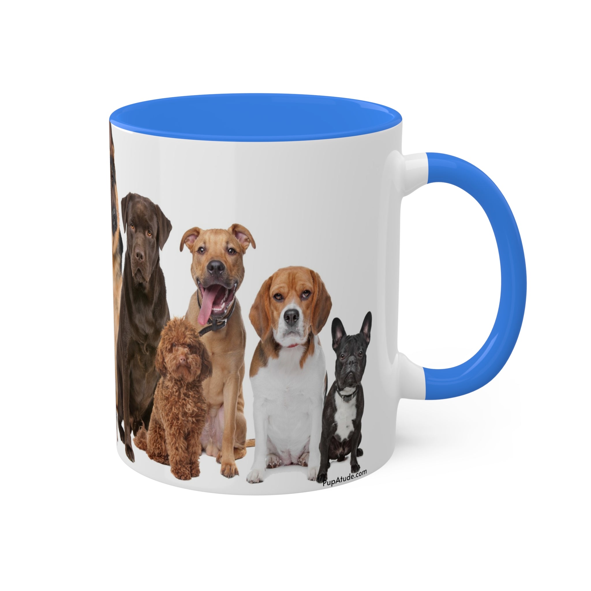 Mixed Breeds Of Dogs & Puppies Colorful Mugs, 11oz