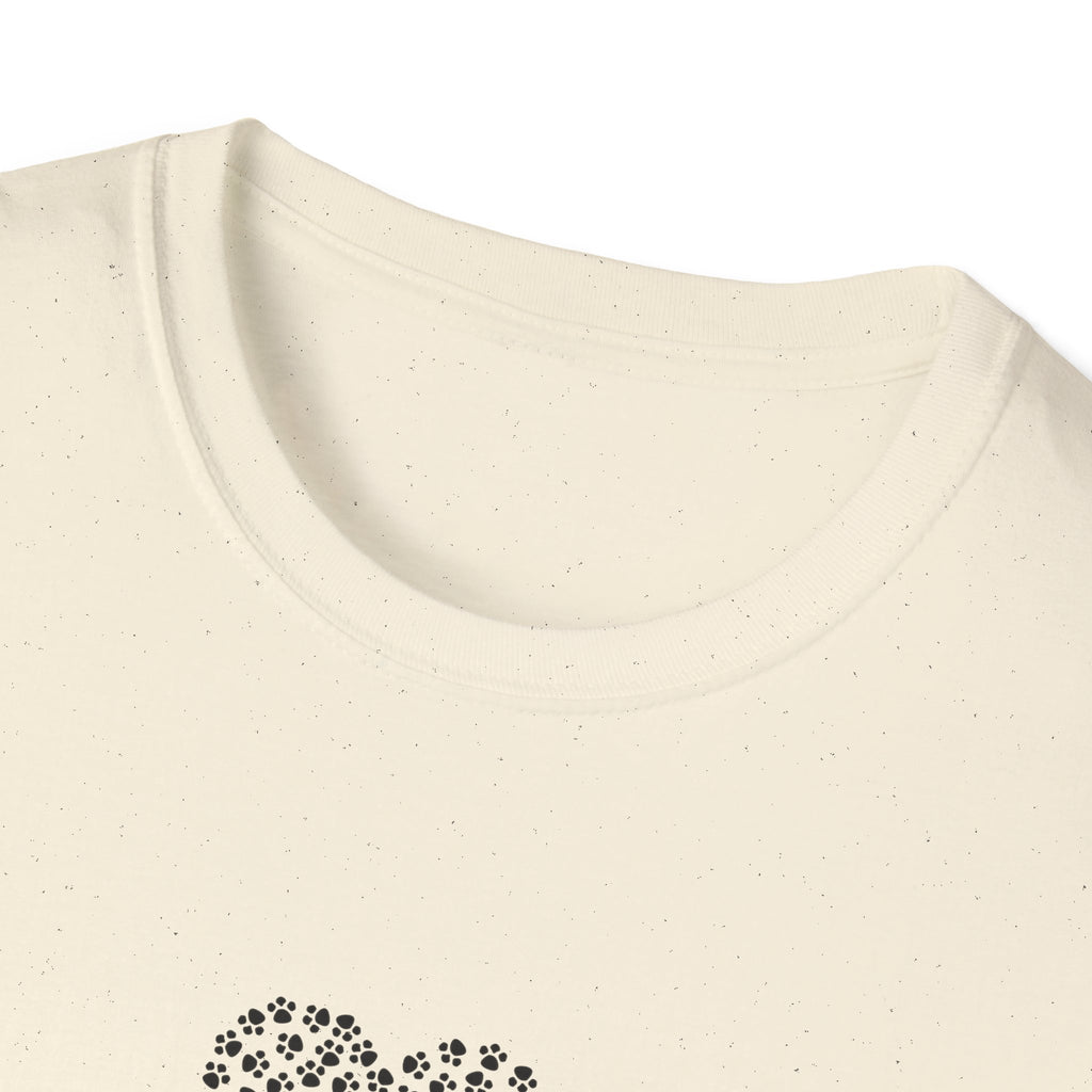 Paw Print Heart Softstyle T-Shirt - Mixed Colors -