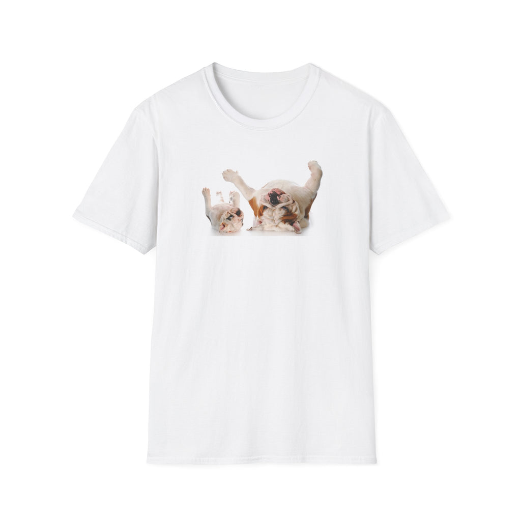Bulldogs Upside Down Softstyle T-Shirt - White -