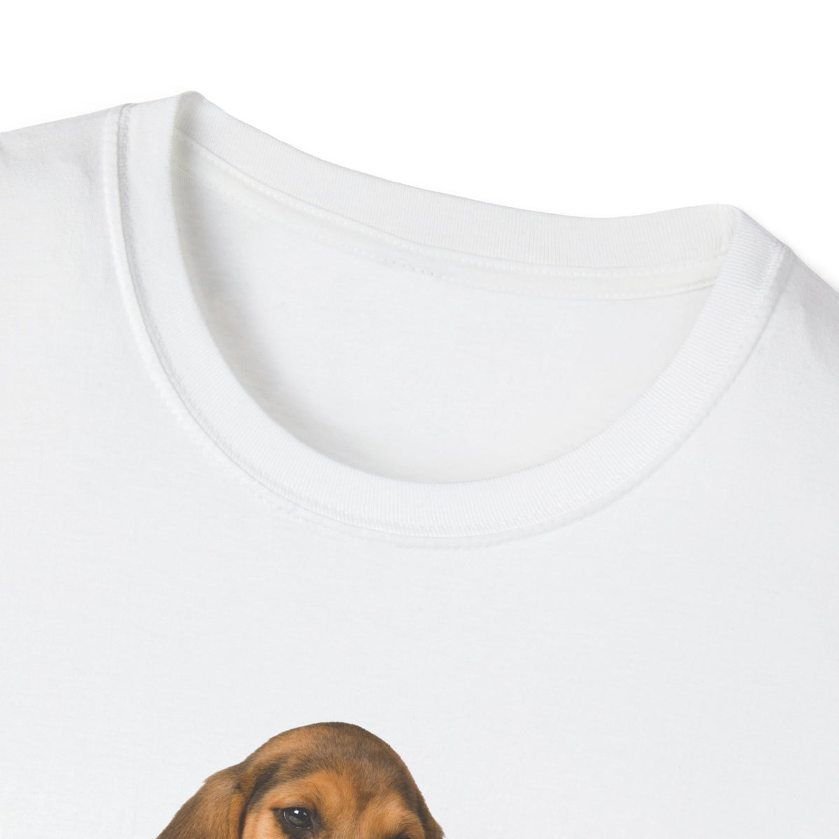 Beagle Dog/Puppy Softstyle T-Shirt - White -