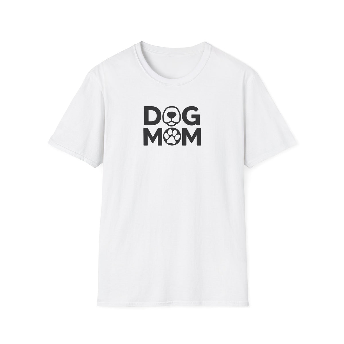 Dog Mom Nose Paw Print Softstyle T-Shirt - Mixed Colors -