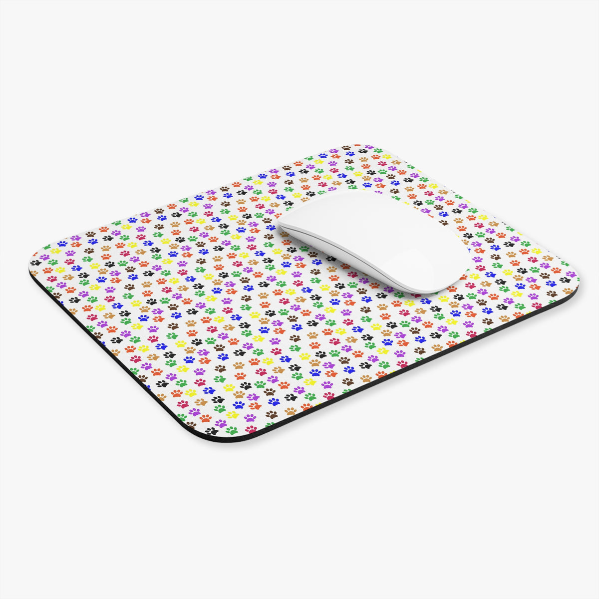 Colorful Dog Prints Mouse Pad (Rectangle)