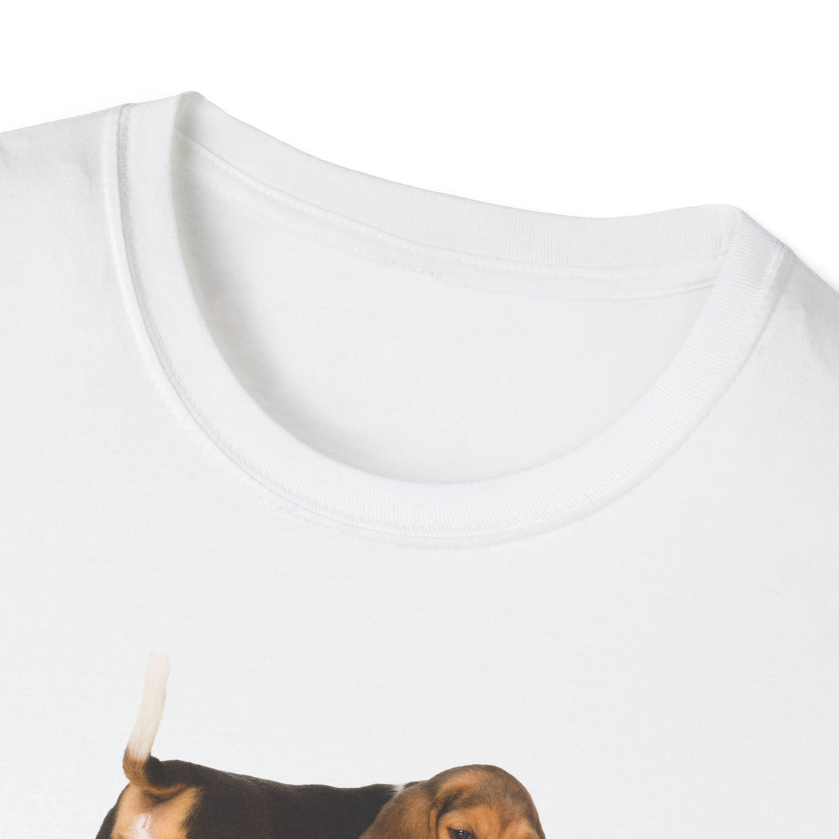 Beagle Dog Softstyle T-Shirt - White -