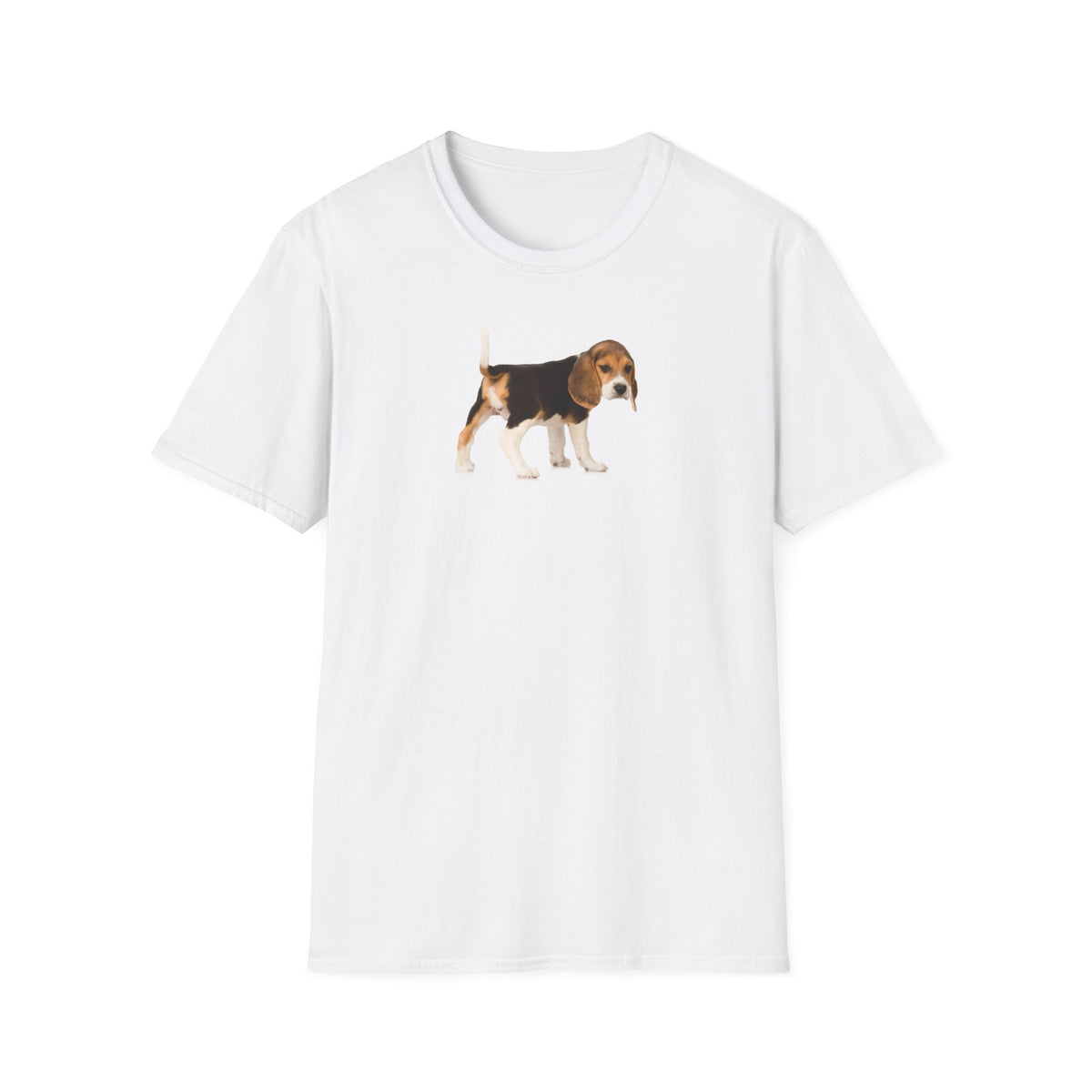 Beagle Dog Softstyle T-Shirt - White -