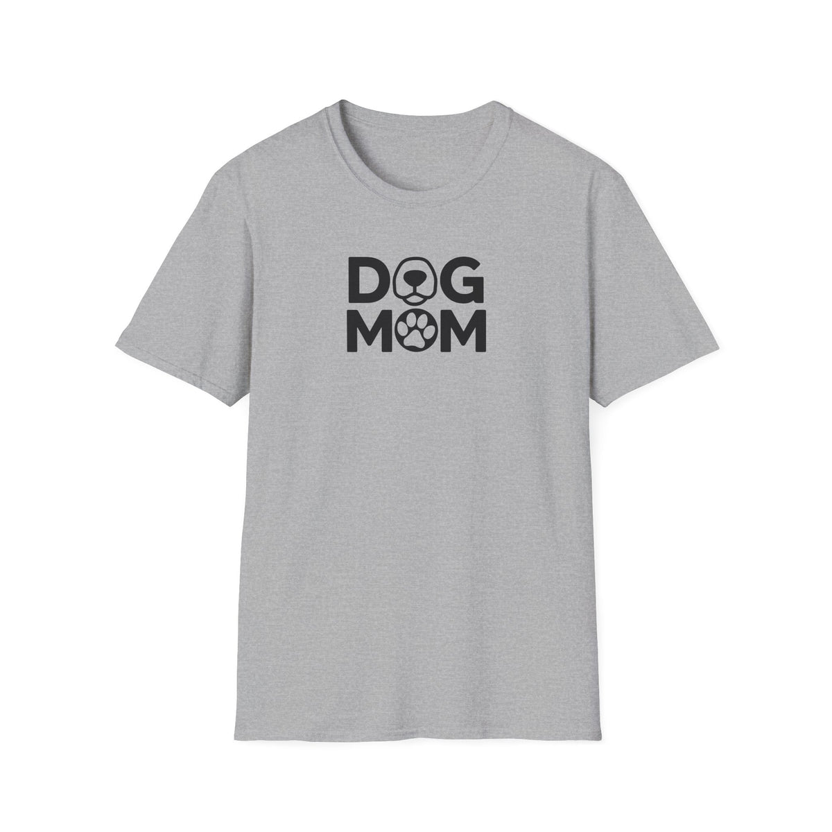 Dog Mom Nose Paw Print Softstyle T-Shirt - Mixed Colors -
