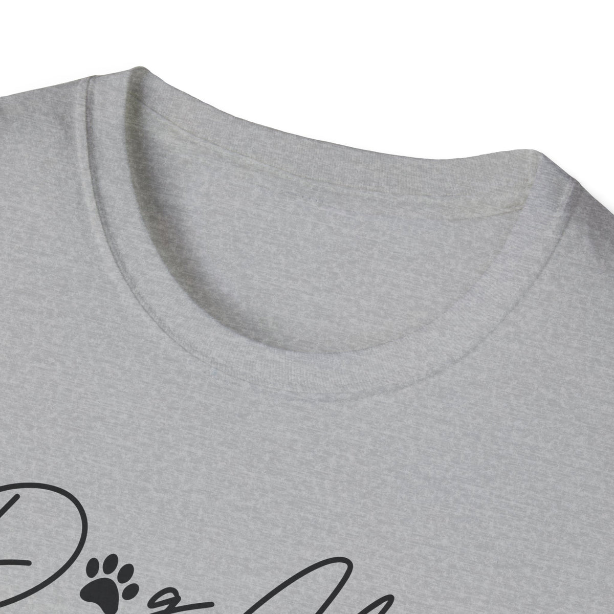Dog Mom Paw Print Heart Softstyle T-Shirt - Mixed Colors -