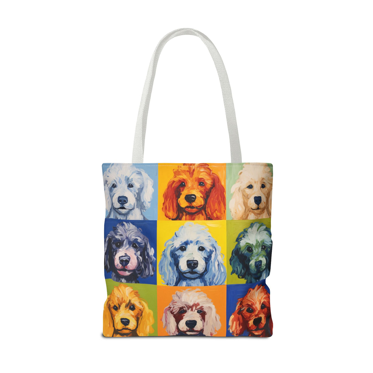 Colorful Poodle Tote Bag