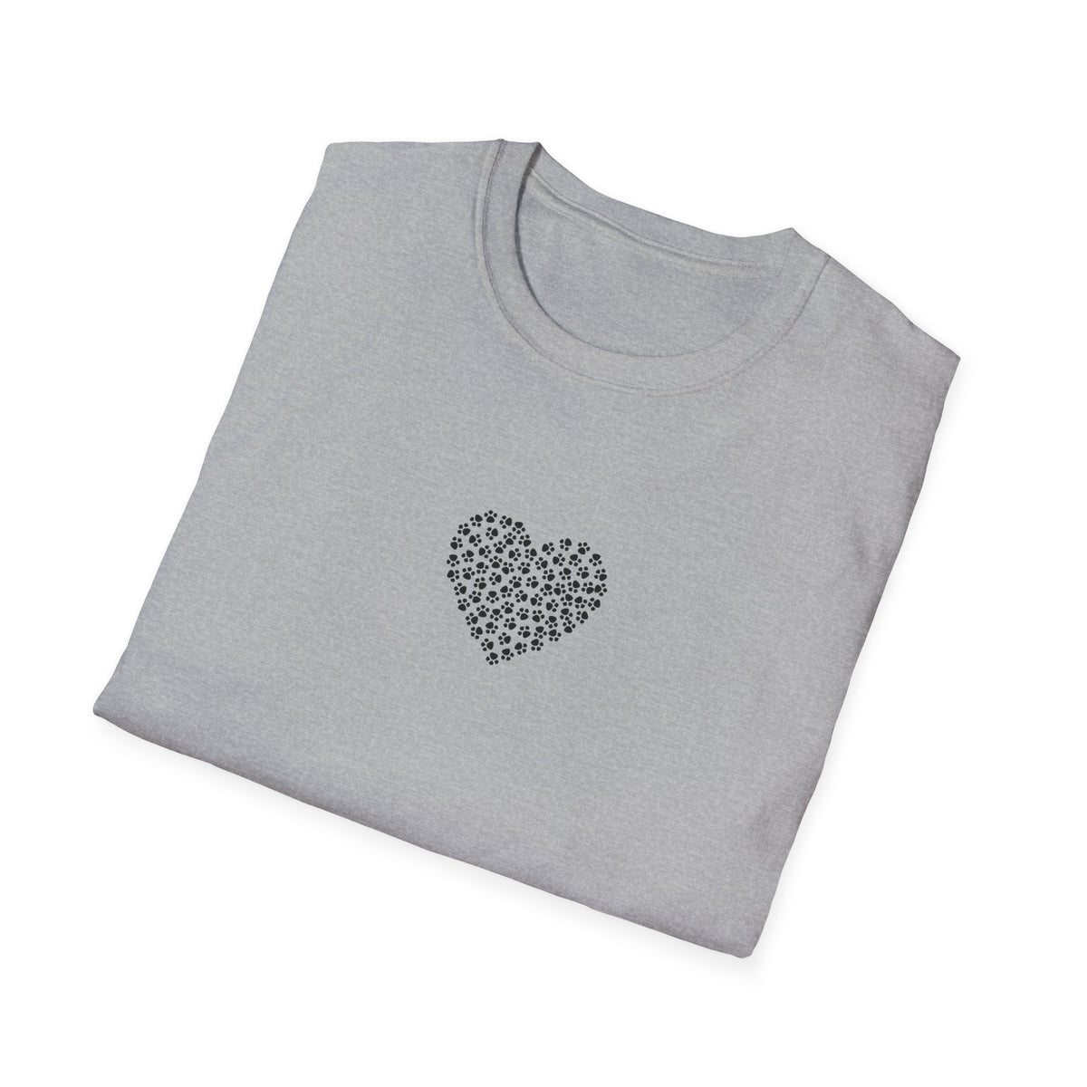 Paw Print Heart Softstyle T-Shirt - Mixed Colors -