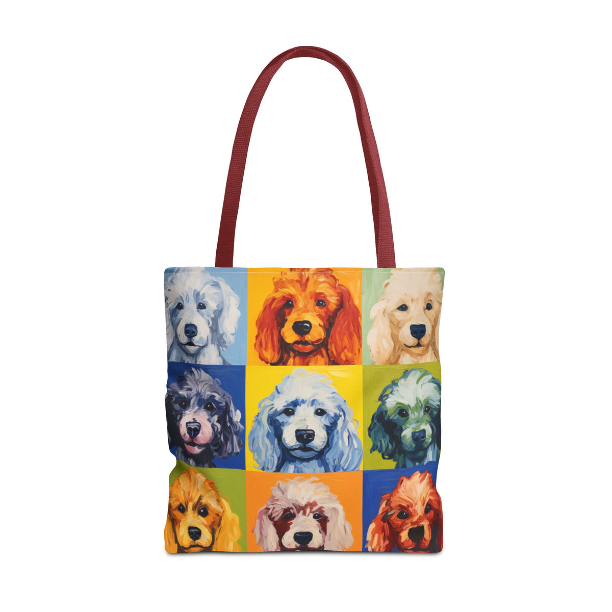 Colorful Poodle Tote Bag