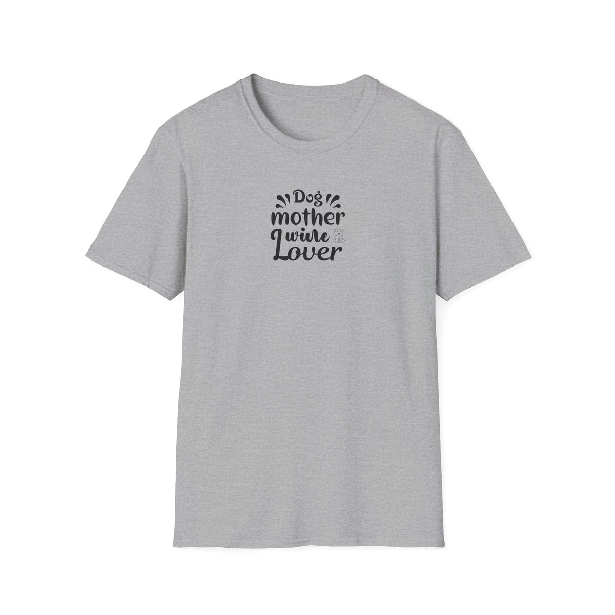 Dog Mother Wine Lover Softstyle T-Shirt - Mixed Colors -