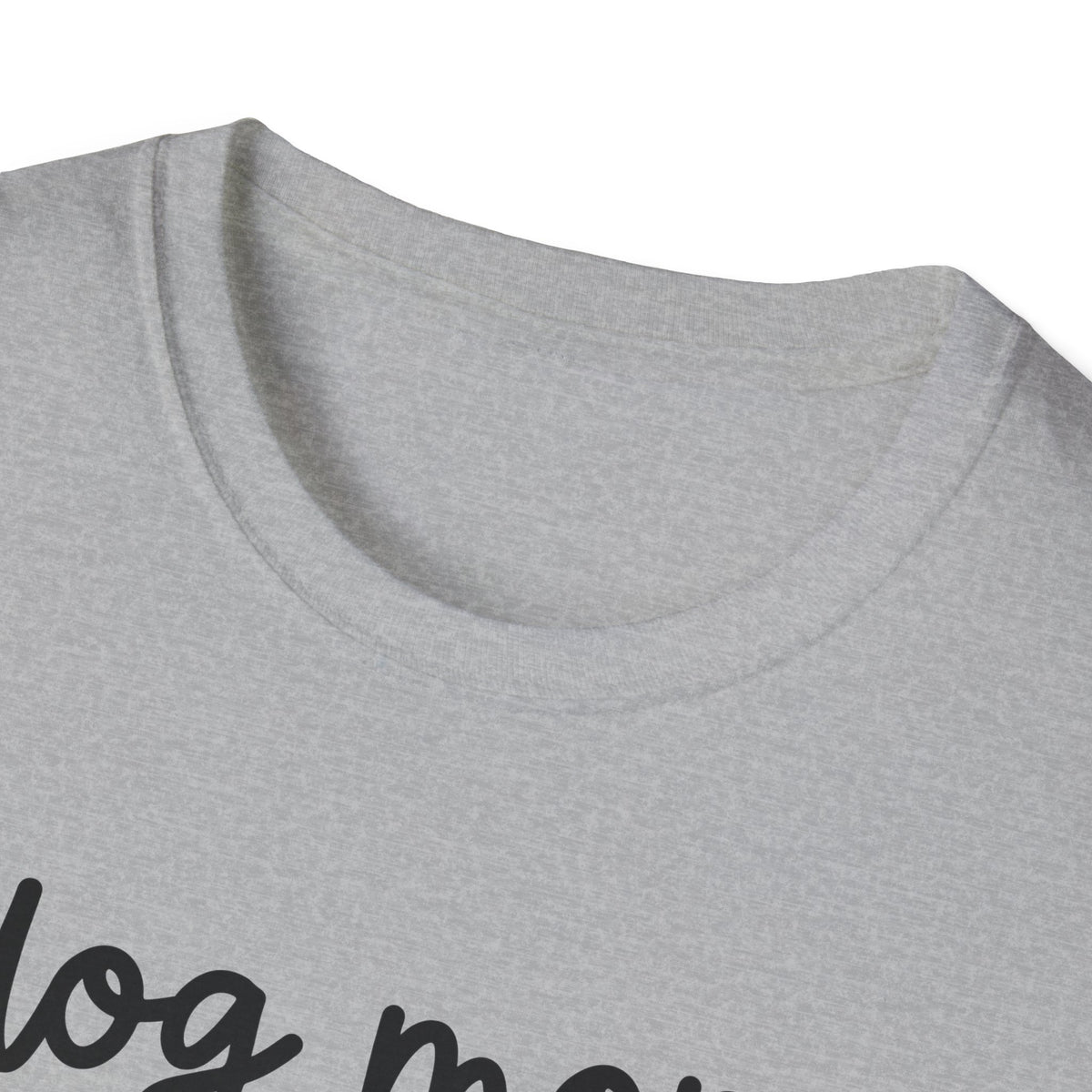 Dog Mom Paw Print Softstyle T-Shirt - White -