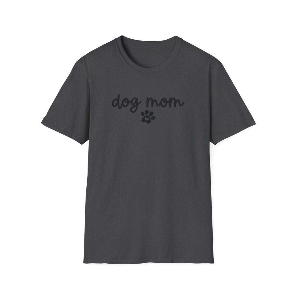 Dog Mom Paw Print Softstyle T-Shirt - White -