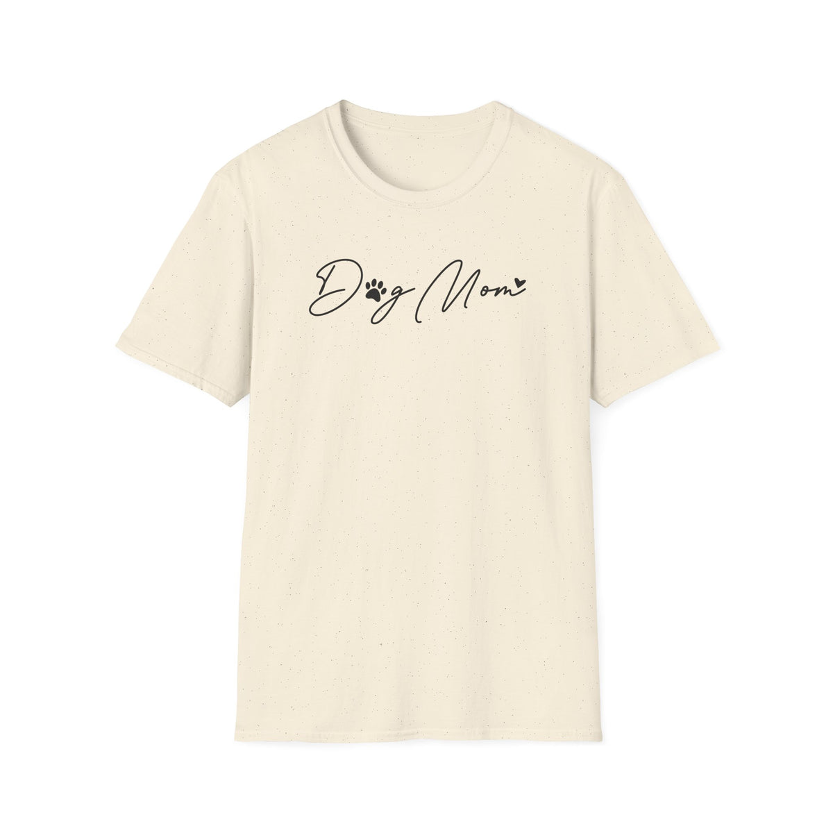 Dog Mom Paw Print Heart Softstyle T-Shirt - Mixed Colors -