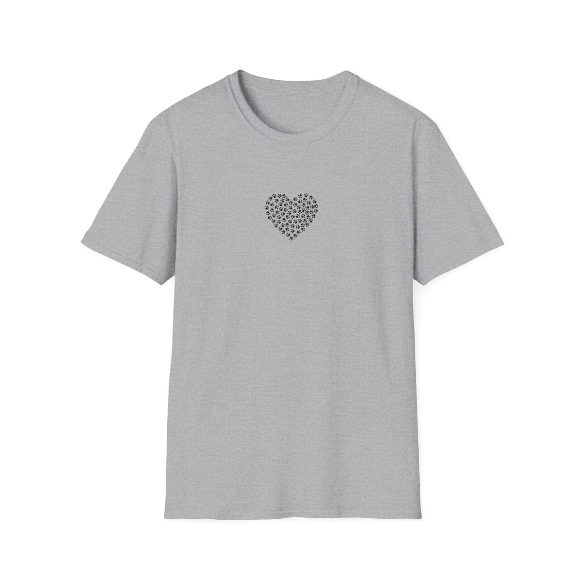Paw Print Heart Softstyle T-Shirt - Mixed Colors -