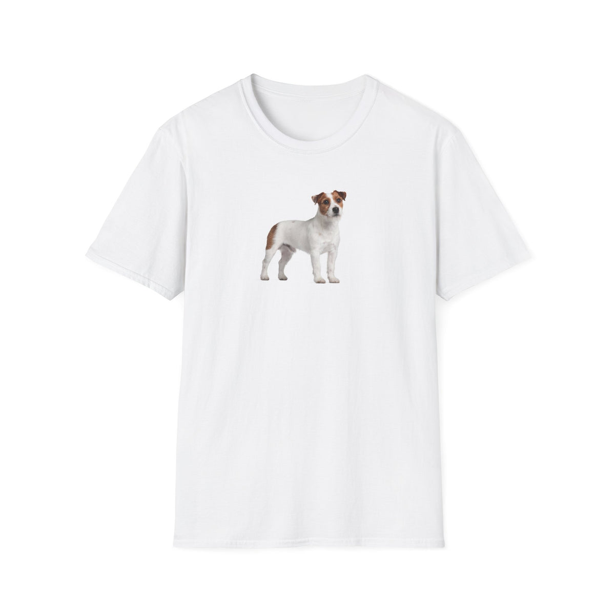 Jack Russell Dog Softstyle T-Shirt - White -