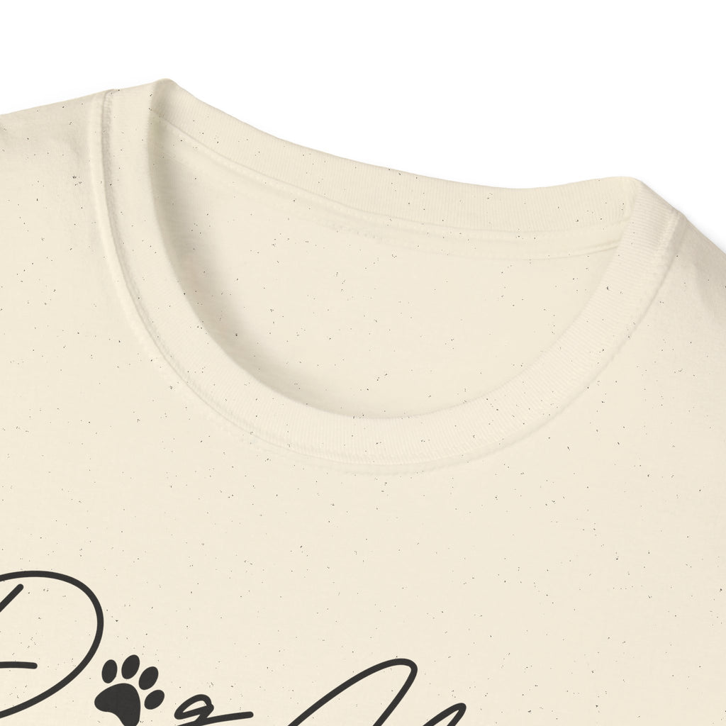 Dog Mom Paw Print Heart Softstyle T-Shirt - Mixed Colors -