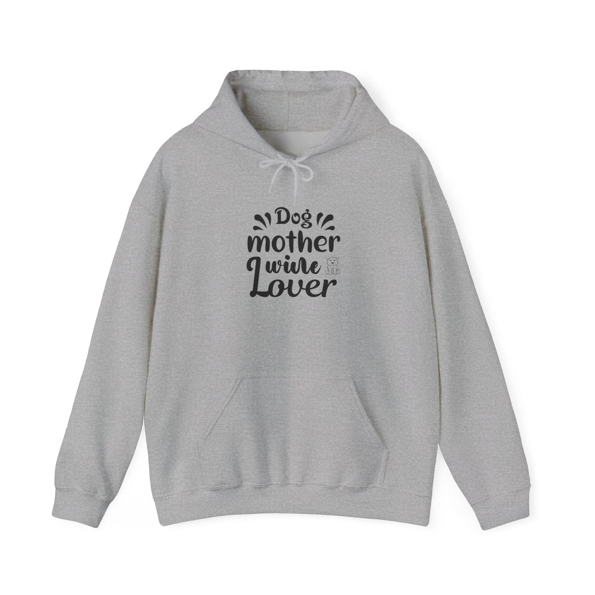 Dog Mother Wine Lover Heavy Blend™ Hooded Sweatshirt - Mixed Colors -