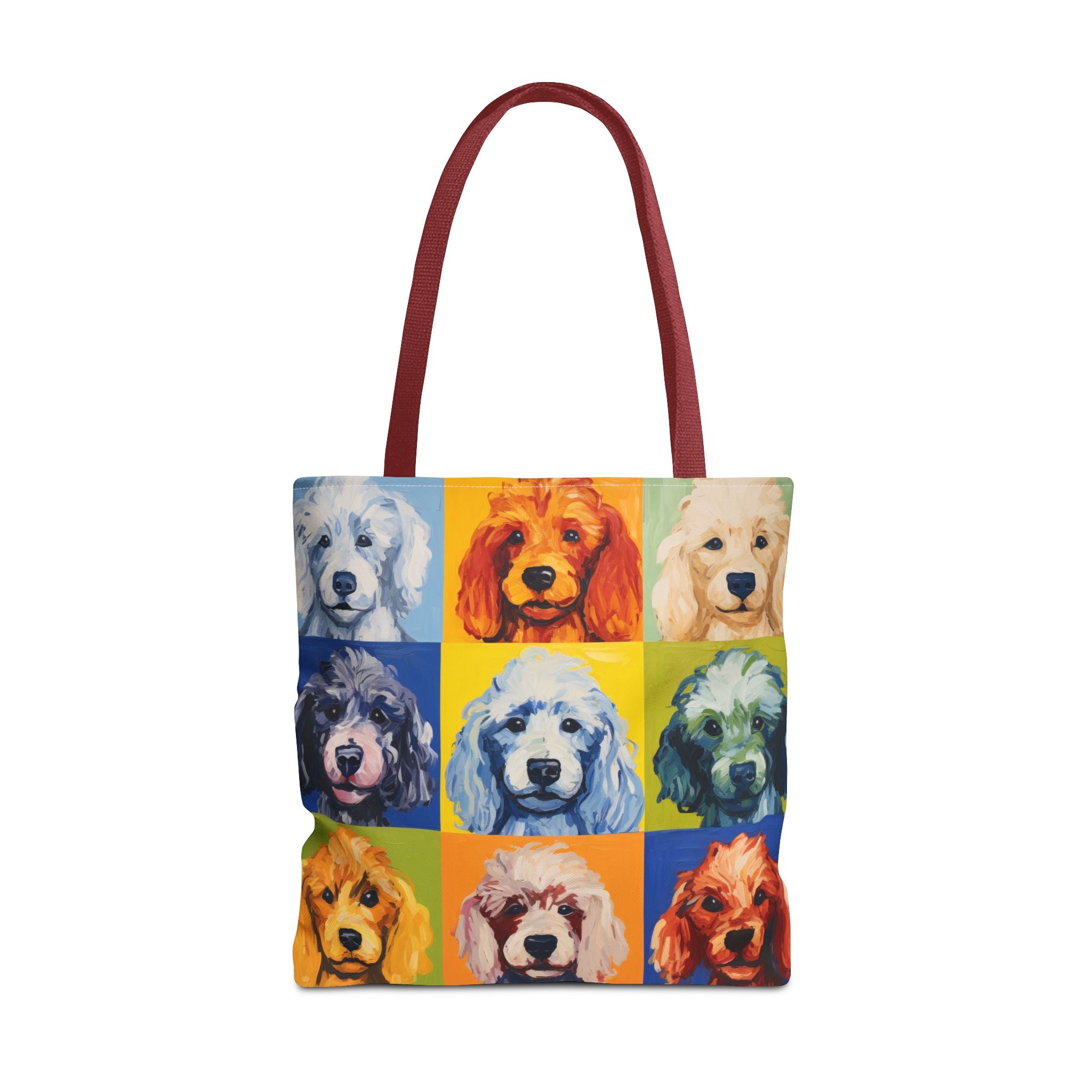 Colorful Poodle Tote Bag