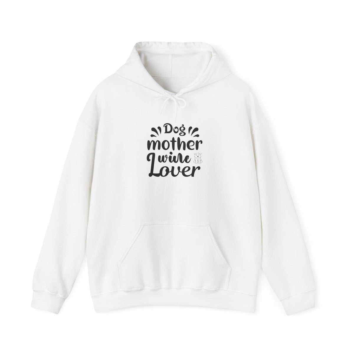 Dog Mother Wine Lover Heavy Blend™ Hooded Sweatshirt - Mixed Colors -