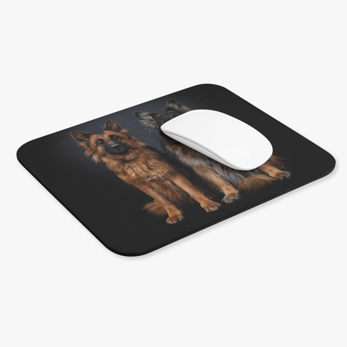 Two German Shepherds Mouse Pad (Rectangle)