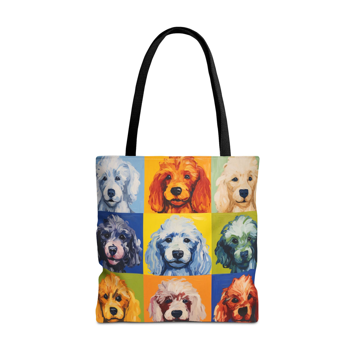 Colorful Poodle Tote Bag