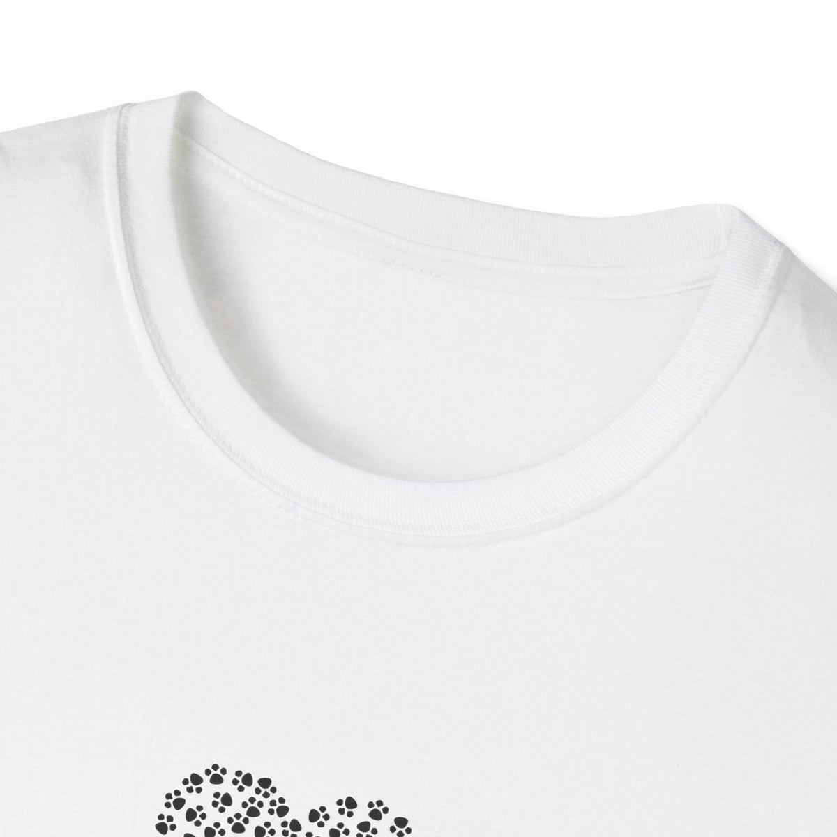Paw Print Heart Softstyle T-Shirt - Mixed Colors -