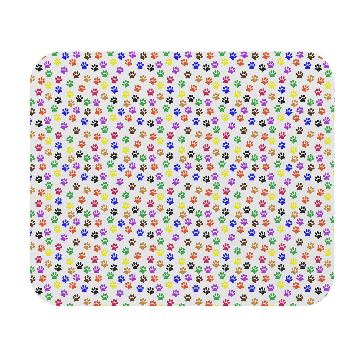 Colorful Dog Prints Mouse Pad (Rectangle)