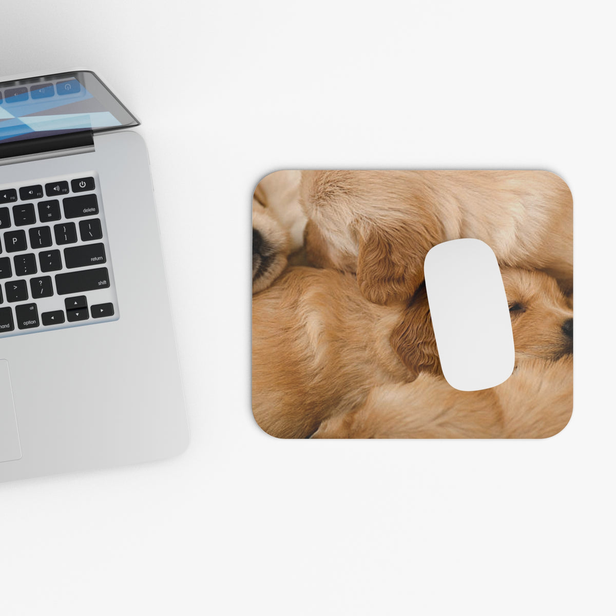 Golden Retriever Puppies Mouse Pad (Rectangle)