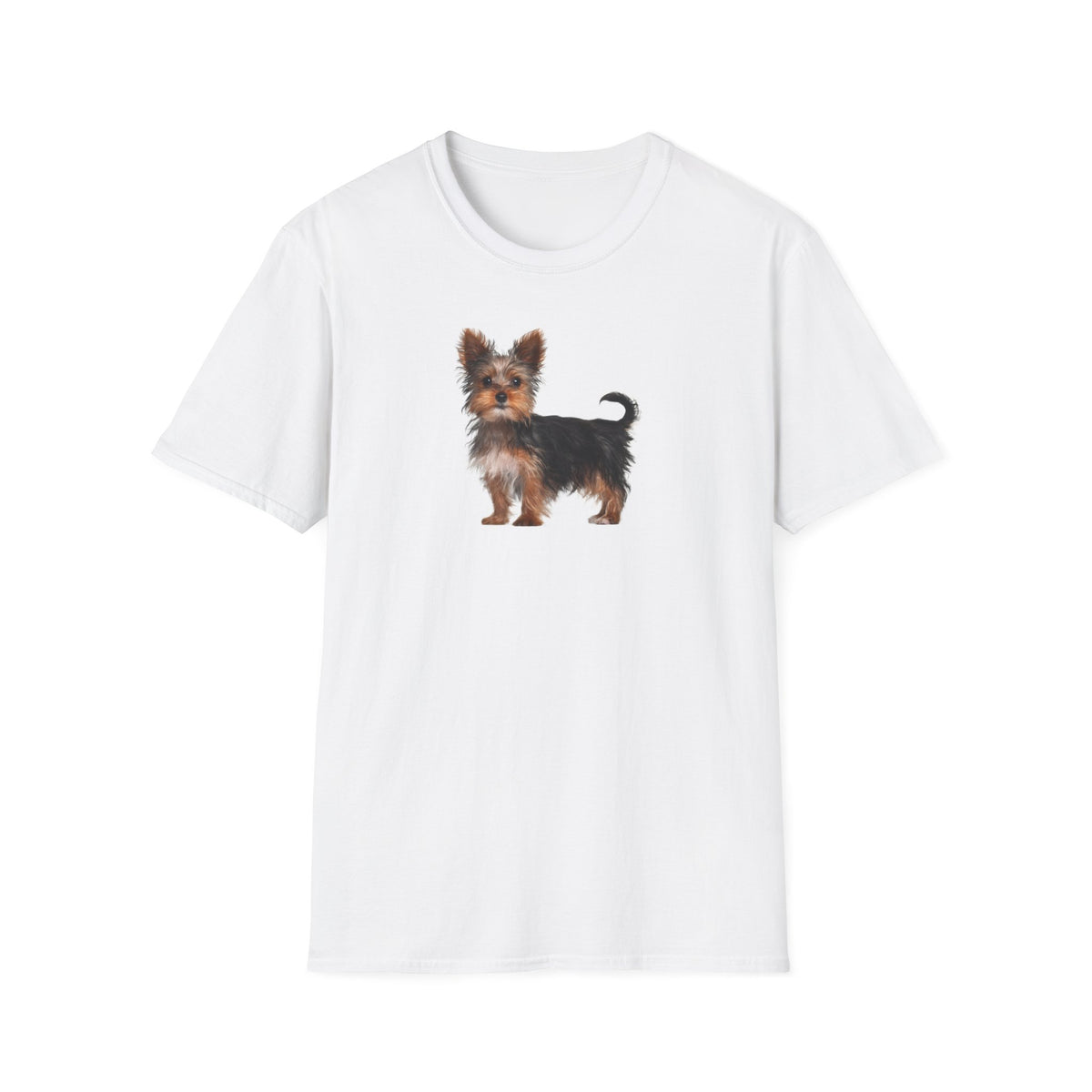 Yorkie Dog/Puppy Softstyle T-Shirt - White -