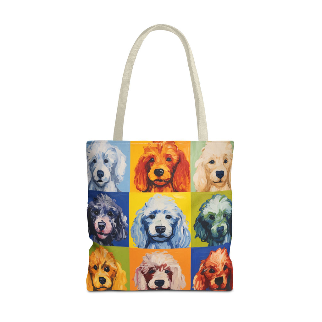 Colorful Poodle Tote Bag