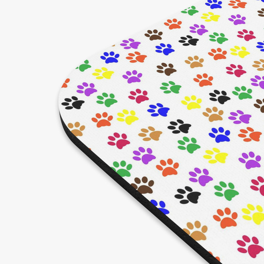 Colorful Dog Prints Mouse Pad (Rectangle)