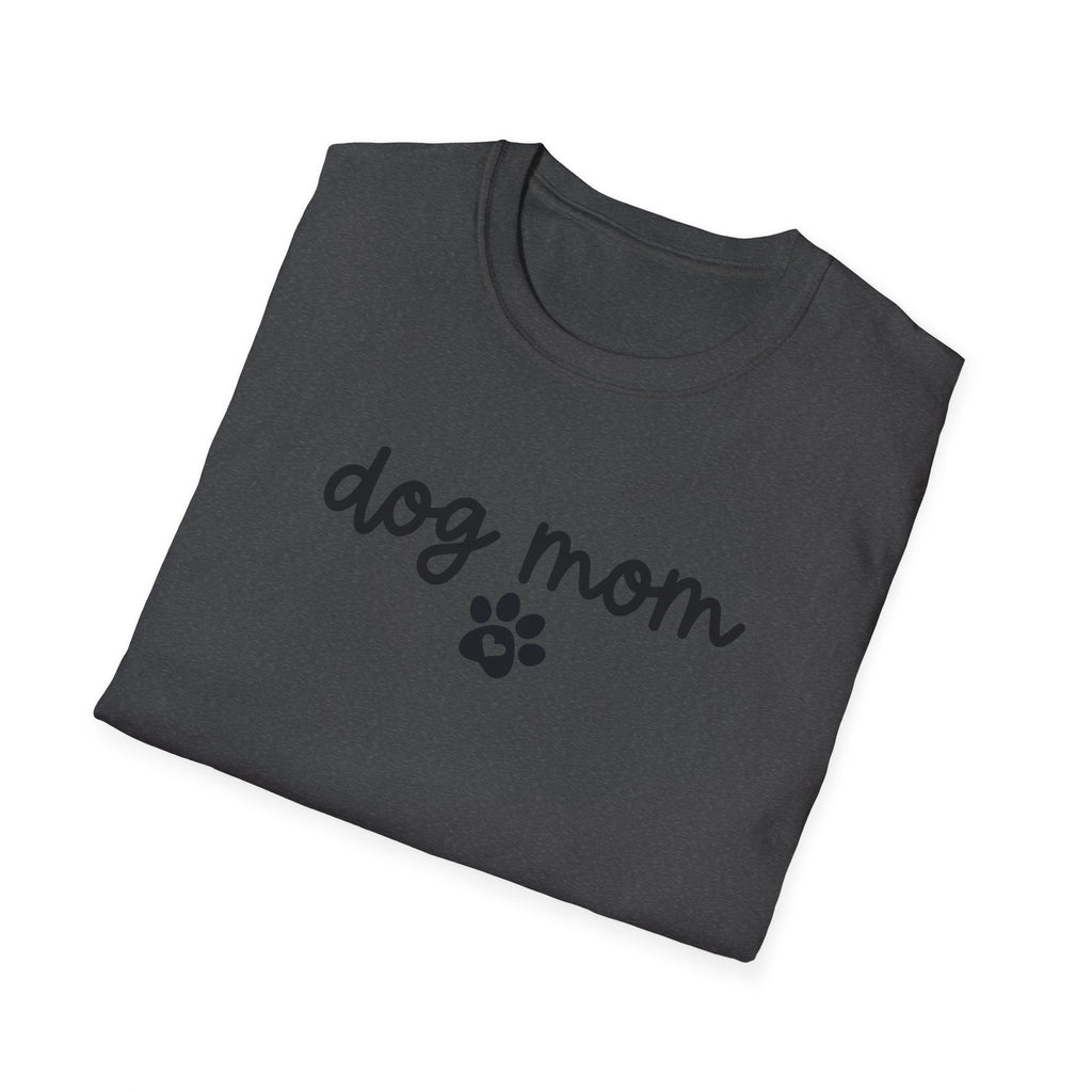 Dog Mom Paw Print Softstyle T-Shirt - White -